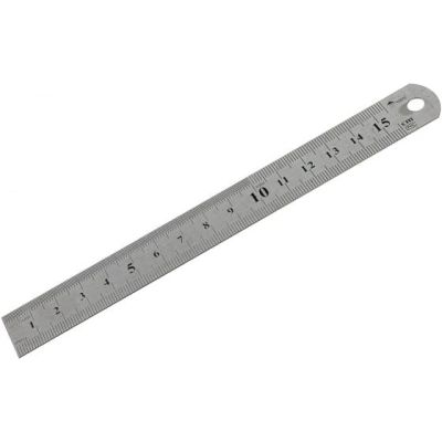 Линейка двусторонняя мет. 150мм Hobbi 15-6-015 в Ярославле