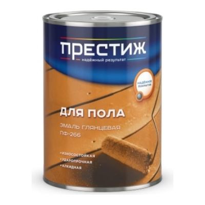 Эмаль ПФ-266 золотисто-коричневая 0,9 кг (14) Престиж в Ярославле