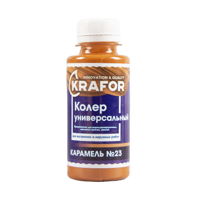 Колер универсальный №23 карамель 100мл (6/108) "Krafor" в Ярославле