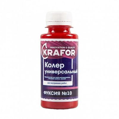 Колер универсальный №10 фуксия 100мл (6/108) "Krafor" в Ярославле