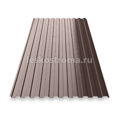 Профнастил С8 Эконом 2000*1200 Шоколадно-коричневый (RAL 8017) в Ярославле