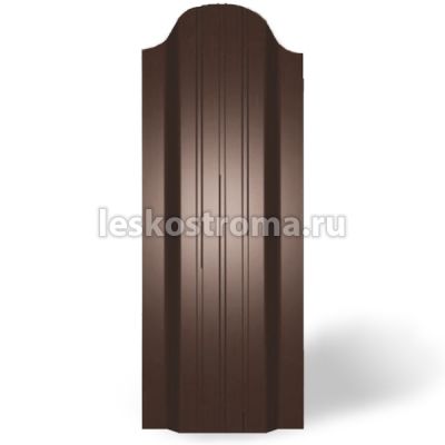 Евроштакетник П-обр 1500 Шоколадно коричневый (8017) в Ярославле
