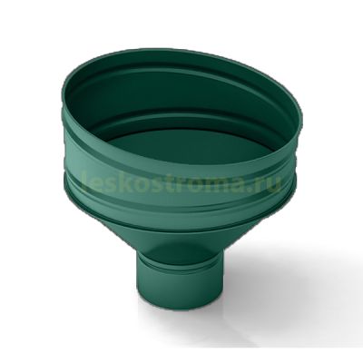 Воронка 100 оцинкованная 0.50 (RAL 6005) в Ярославле