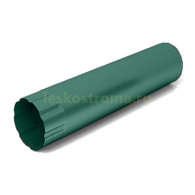 Труба водосточная 100х3000 оцинкованная 0.50 (RAL 6005) в Ярославле