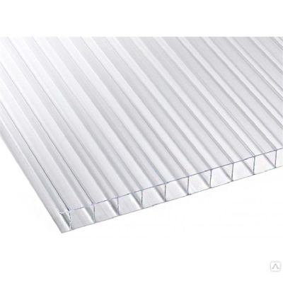Сотовый поликарбонат PolyPlast 4х2100х6000 (прозрачный) в Ярославле