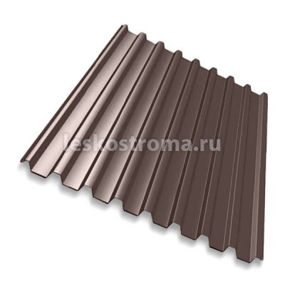 Профнастил С20 0,45 мм 3000*1150 Шоколадно-коричневый (RAL 8017) в Ярославле