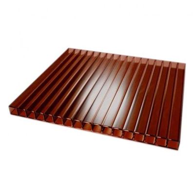 Сотовый поликарбонат UltraPlast 6х2100х6000 (коричневый) в Ярославле