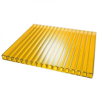 Сотовый поликарбонат UltraPlast 6х2100х6000 (оранжевый) в Ярославле